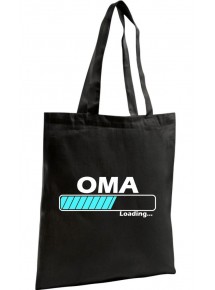 Shopping Bag Organic Zen, Shopper Oma Loading, Farbe schwarz