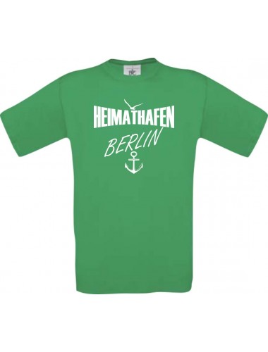 Kinder-Shirt Heimathafen Berlin kult, Farbe kellygreen, Größe 104