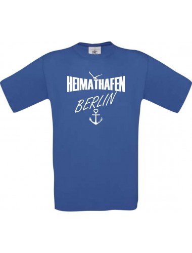 Kinder-Shirt Heimathafen Berlin kult, Farbe royalblau, Größe 104