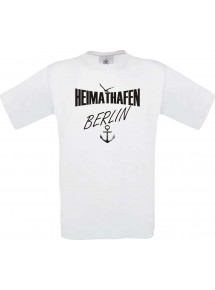 Kinder-Shirt Heimathafen Berlin kult, Farbe weiss, Größe 104