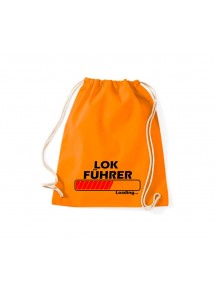 Turnbeutel Lokführer Loading, Farbe orange