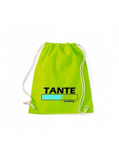 Turnbeutel Tante Loading, Farbe lime
