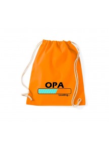 Turnbeutel Opa Loading, Farbe orange