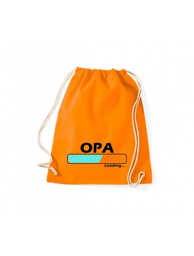 Turnbeutel Opa Loading, Farbe orange