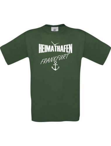 Kinder-Shirt Heimathafen Frankfurt kult, Farbe dunkelgruen, Größe 104