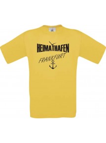 Kinder-Shirt Heimathafen Frankfurt kult, Farbe gelb, Größe 104