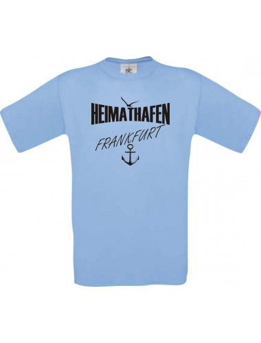 Kinder-Shirt Heimathafen Frankfurt kult, Farbe hellblau, Größe 104