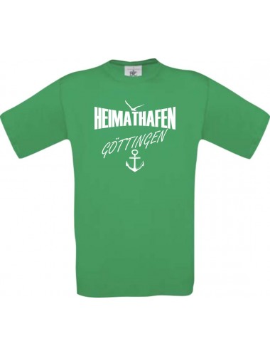Kinder-Shirt Heimathafen Göttingen kult, Farbe kellygreen, Größe 104