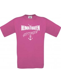 Kinder-Shirt Heimathafen Göttingen kult, Farbe pink, Größe 104