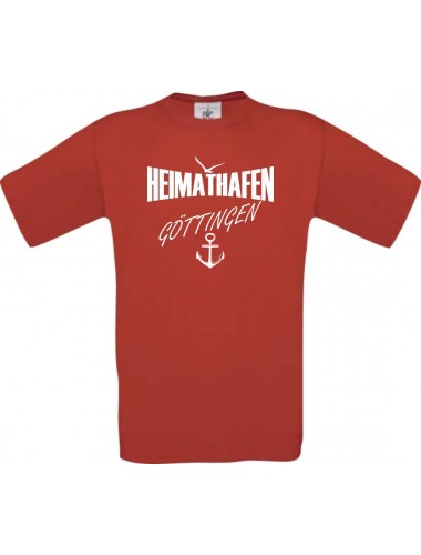 Kinder-Shirt Heimathafen Göttingen kult, Farbe rot, Größe 104