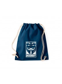 Gym Turnbeutel Anonymous Maske, Farbe blau