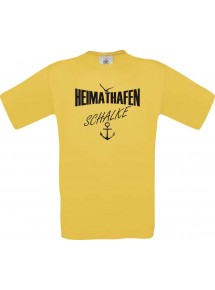 Kinder-Shirt Heimathafen Schalke kult, Farbe gelb, Größe 104