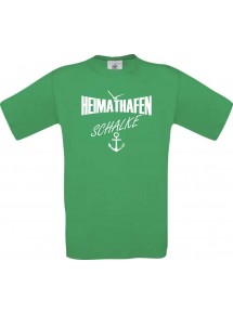 Kinder-Shirt Heimathafen Schalke kult, Farbe kellygreen, Größe 104