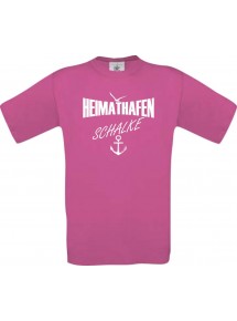 Kinder-Shirt Heimathafen Schalke kult, Farbe pink, Größe 104