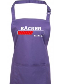 Kochschürze, Bäcker Loading, Farbe purple
