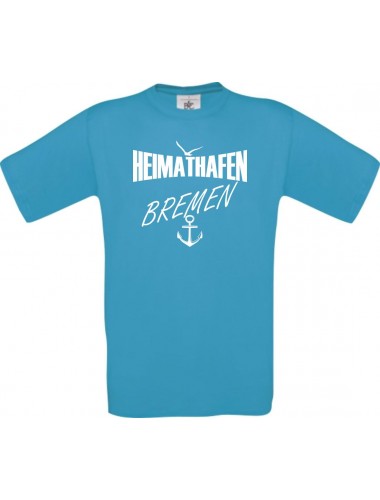 Kinder-Shirt Heimathafen Bremen kult, Farbe atoll, Größe 104