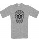 Top Männer-Shirt Skull Totenkopf, sportsgrey, Größe L