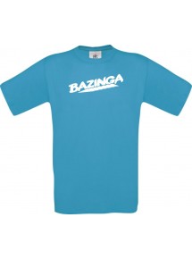 Man T-Shirt Bazinga Farbe atoll, Größe S