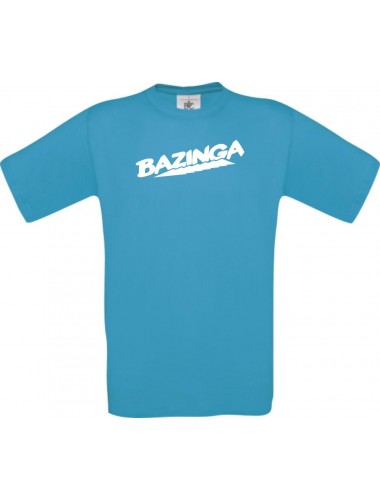 Man T-Shirt Bazinga Farbe atoll, Größe S