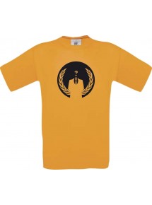 Top Männer-Shirt Anonymous, orange, Größe L