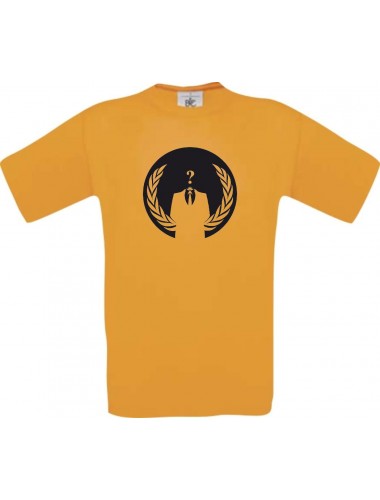 Top Männer-Shirt Anonymous, orange, Größe L
