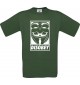 Top Männer-Shirt Anonymous Maske, grün, Größe L