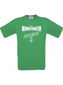 Kinder-Shirt Heimathafen Bremen kult, Farbe kellygreen, Größe 104
