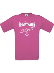 Kinder-Shirt Heimathafen Bremen kult, Farbe pink, Größe 104