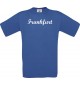 Kinder-Shirt  Deine Stadt Frankfurt City Shirts Sport, kult, Farbe royal, Größe 104