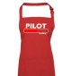 Kochschürze, Pilot Loading, Farbe rot