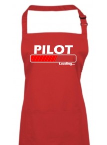 Kochschürze, Pilot Loading, Farbe rot