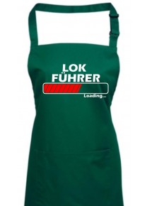 Kochschürze, Lokführer Loading, Farbe bottlegreen