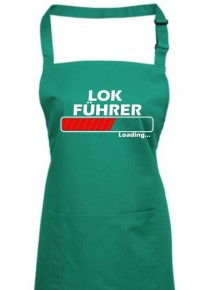 Kochschürze, Lokführer Loading, Farbe emerald