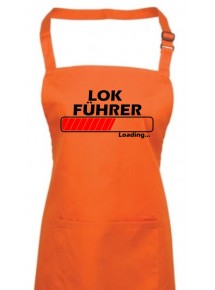 Kochschürze, Lokführer Loading, Farbe orange