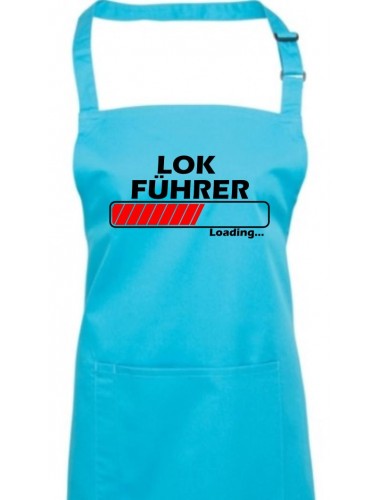 Kochschürze, Lokführer Loading, Farbe turquoise