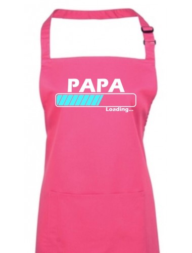 Kochschürze, Papa Loading, Farbe hotpink
