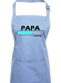 Kochschürze, Papa Loading, Farbe midblue