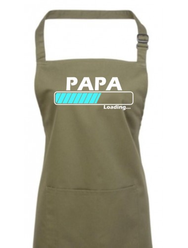 Kochschürze, Papa Loading, Farbe olive