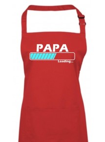 Kochschürze, Papa Loading, Farbe rot