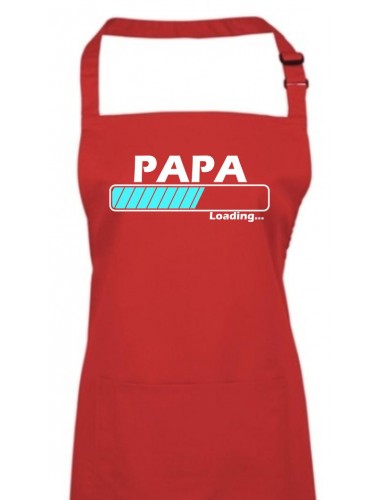 Kochschürze, Papa Loading, Farbe rot