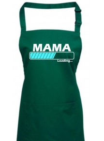 Kochschürze, Mama Loading, Farbe bottlegreen
