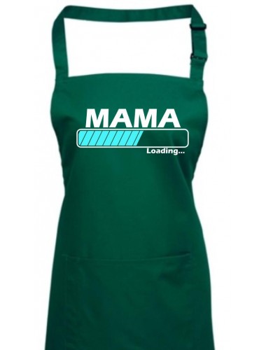Kochschürze, Mama Loading, Farbe bottlegreen