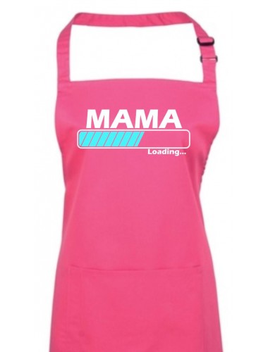 Kochschürze, Mama Loading, Farbe hotpink