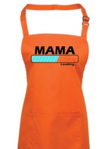 Kochschürze, Mama Loading, Farbe orange