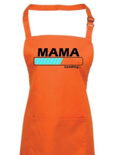 Kochschürze, Mama Loading, Farbe orange