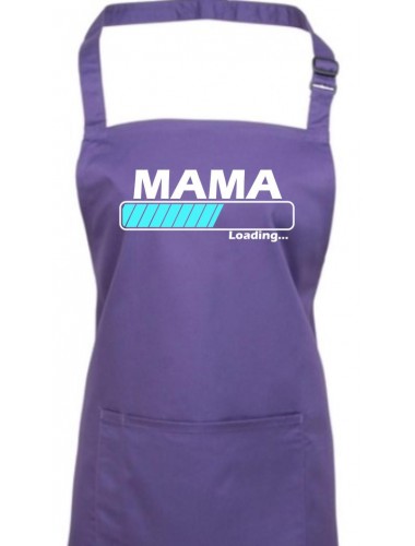 Kochschürze, Mama Loading, Farbe purple