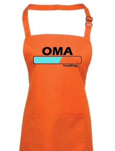 Kochschürze, Oma Loading, Farbe orange